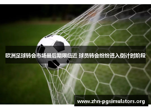 欧洲足球转会市场最后期限临近 球员转会纷纷进入倒计时阶段